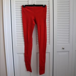 SPLITS59 red stirrup leggings